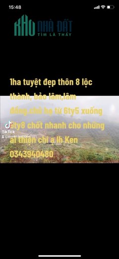 Sở Hữu Ngay Lô Đất Đẹp Vị Trí Đắc Địa Tại Thôn 8, Xã Lộc Thành, Huyện Bảo Lâm, Lâm Đồng