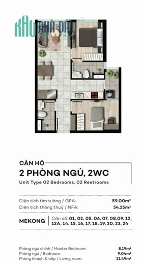 Chính chủ cần bán căn hộ 59m2 2PN, 2WC  WESTGATE- dự án trung tâm hành chính Bình Chánh.