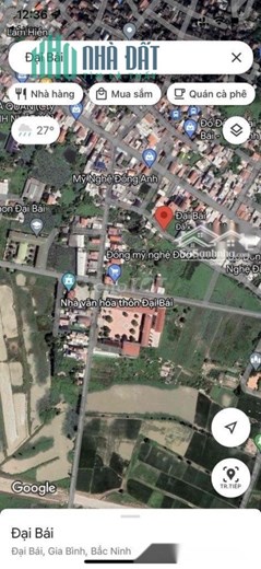 Chính chủ cần bán  đất ở tại Làng Nghề Đại Bái,  huyện Gia Bình, tỉnh Bắc Ninh