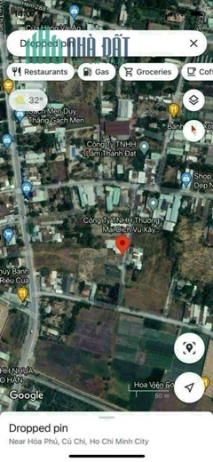 Cần bán đất đường xe hơi Bến Than, Hoà Phú, Củ Chi 3tỷ