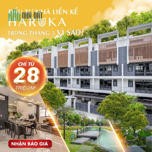 SIÊU HÓT NHÀ PHỐ LIỀN KỀ HARUKA NGAY TRUNG TÂM THÀNH PHỐ MỚI BÌNH DƯƠNG