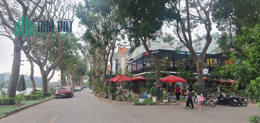 BIỆT THỰ  MẶT HỒ LINH ĐÀM 257m2 KINH DOANH CAFE 57 TỶ CỰC ĐẸP 0585886882