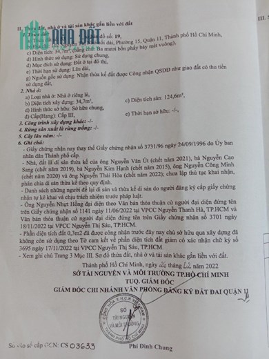 CẦN BÁN CĂN NHÀ MẶT TIỀN 102 NGUYỄN THỊ NHỎ, P15, QUẬN 11