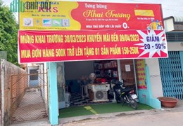SANG CỬA HÀNG ĐIỆN MÁY ĐIỆN GIA DỤNG – số 161H1/13, (Hẻm 12-20 ) Nguyễn Văn Cừ, P. An Khánh