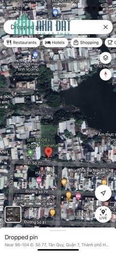 Bán lô đất mặt tiền Đường số 77, Tân Quy, Quận 7