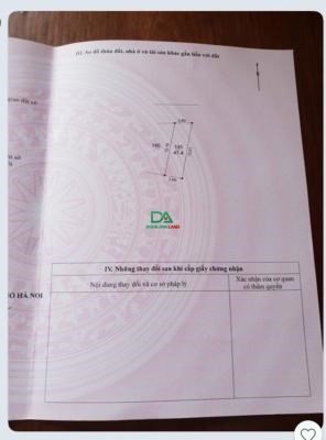 Bán 47m2 đất Vân Nội Đông Anh – Đường thông 5m – chỉ 4x