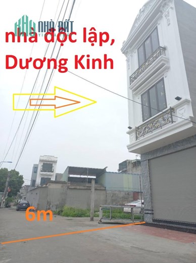 Nhà độc lập 3  tầng mặt ngõ 6m Hưng Đạo  Dương Kinh ,  Hải Phòng  1,,x tỷ