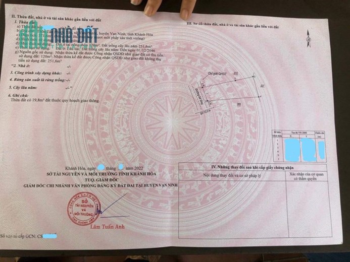 Đất nền khu kinh tế Vân Phong- mặt sông Tu Bông đón sóng quy hoạch phân khu xây dựng