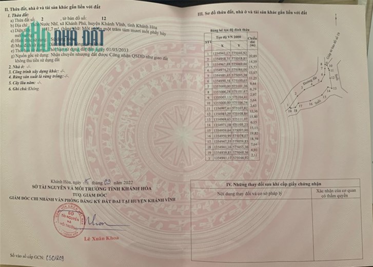 🔥Đất vườn view suối 1181 m2 Thôn Nước Nhĩ Khánh Phú   4xx triệu
