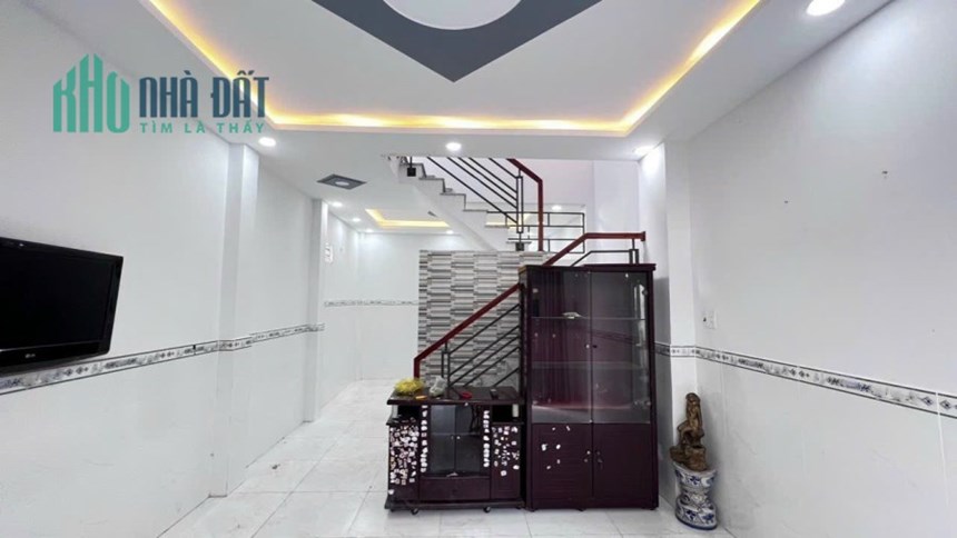 GÒ VẤP, LÊ VĂN THỌ, CV LÀNG HOA, NHÀ FULL NỘI THẤT, KV 4x8.5m, CHỈ 2.85 TỶ