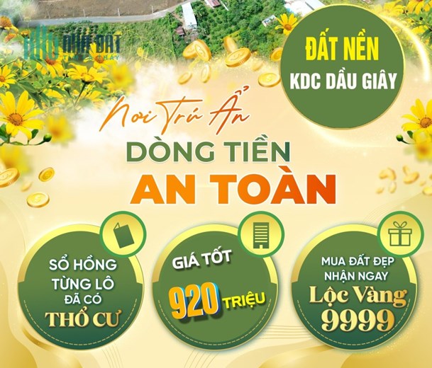 Bán đất sổ hồng ngay KCN Dầu Giây Huyện Thống Nhất Đồng Nai