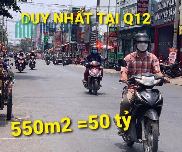Mặt Tiền Ngã Tư 550m2 có 50 tỷ Nguyễn Ảnh Thủ Quận 12
