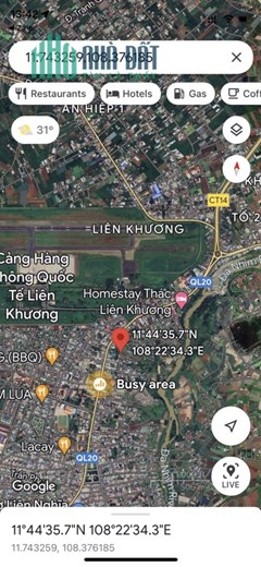 Bán lô đất đường QL 20, Thị trấn Liên Nghĩa, Đức Trọng, Lâm Đồng