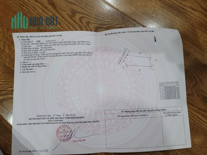 🍀 Duy nhất 1 lô Vĩnh Thạnh đường Miếu Bà 124,9m2