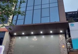 Toà nhà văn phòng Hoàng Quốc Việt- Cầu Giấy, 130m x 9 tầng,MT 6.5m, thông sàn, full thổ cư