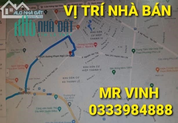 Mặt tiền 300m2 có 12.5 tỷ Nguyễn Văn Trỗi Thủ Dầu Một Bình Dươn
