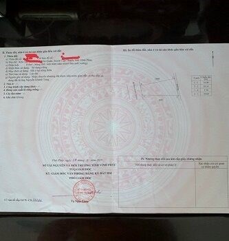Chính chủ bán lô đất khu tái định cư Nội Bài – Lào Cai, khu Gò Gai, Văn Quán, Lập Thạch, Vĩnh Phúc