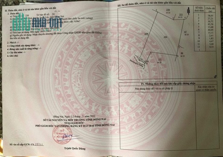 Chính chủ cần bán lô đất cách trung tâm Long Khánh 5km