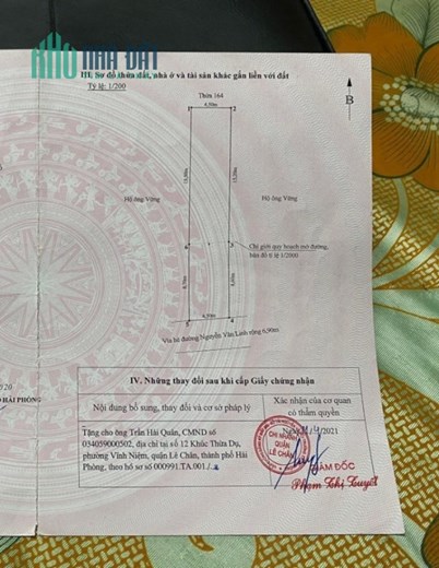 Bán đất mặt đường Nguyễn Văn Linh 108m, vị trí cực đẹp, GIÁ vô địch 50 tr/m