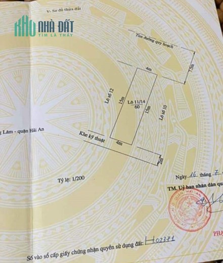 Bán đất phân lô Lê Hồng Phong, số 11 lô 14 ngay Ngô Gia Tự, 60m, đường 15m, GIÁ 76 tr/m