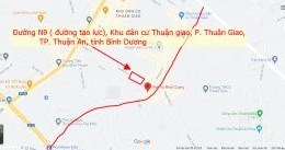 Bán đất 2 mặt tiền, đường N9 KDC Thuận Giao, thành phố Thuận An, kinh doanh buôn bán quá vip.