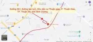 Bán đất 2 mặt tiền, đường N9 KDC Thuận Giao, thành phố Thuận An, kinh doanh buôn bán quá vip.