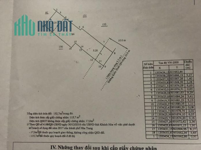 Chính chủ cần bán nhà Đường kiến Thiết, Phường Phước Hoà ,Thành phố Nha Trang