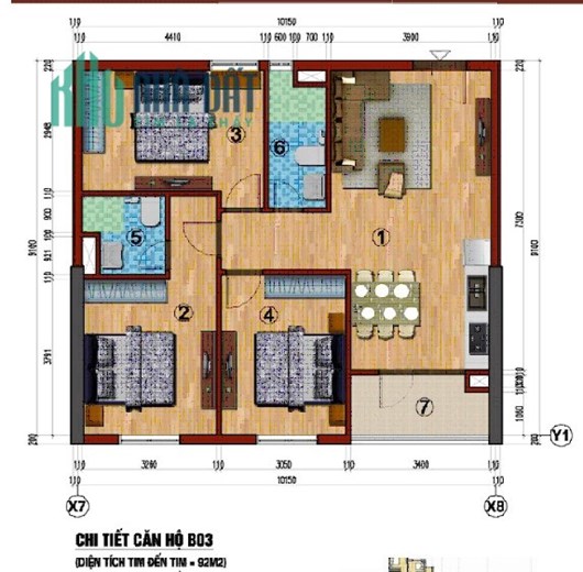 Chính chủ cho thuê căn hộ 03 tòa B chung cư viện khoa học hình sự 283 Khương Trung, Thanh Xuân, Hà
