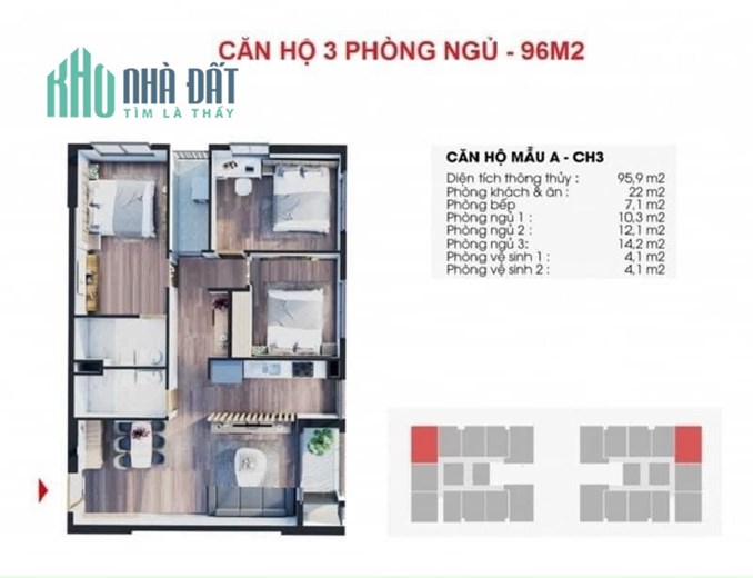 Mở bán căn 3 ngủ dự án The Charm An Hưng