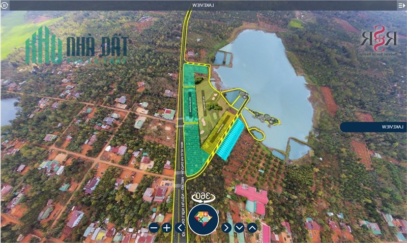 Giá tốt 150m2 đất mặt tiền ,view hồ ở Krong Năng