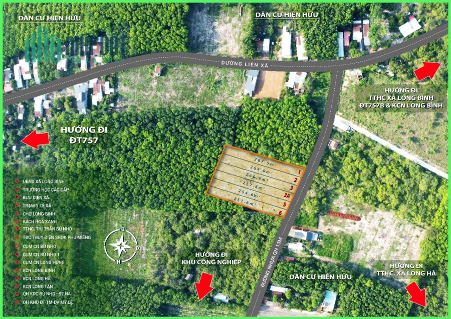 Còn duy nhất 3 lô 270m2 , lên thổ 100m2, đường nhựa 16m , cư dân về ở đông LH  0382202524