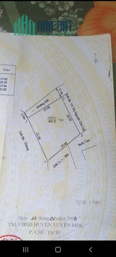 Chính chủ cần bán đất tại Phước Tân, (giáp ranh Thị Trấn Phước Bửu) Huyện Xuyên Mộc, Tỉnh Bà Rịa