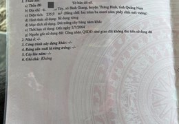 BÁN ĐẤT BÌNH GIANG QUẢNG NAM CÁCH NAM VINPEẢL HỘI AN 7KM GIÁ SIÊU RẺ CHỈ 39TRIEU