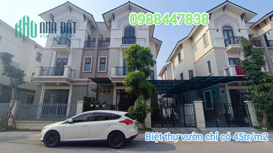 Bắt đáy thị trường bđs với siêu phẩm biệt thự vườn ven vành đai 3 Hà Nội