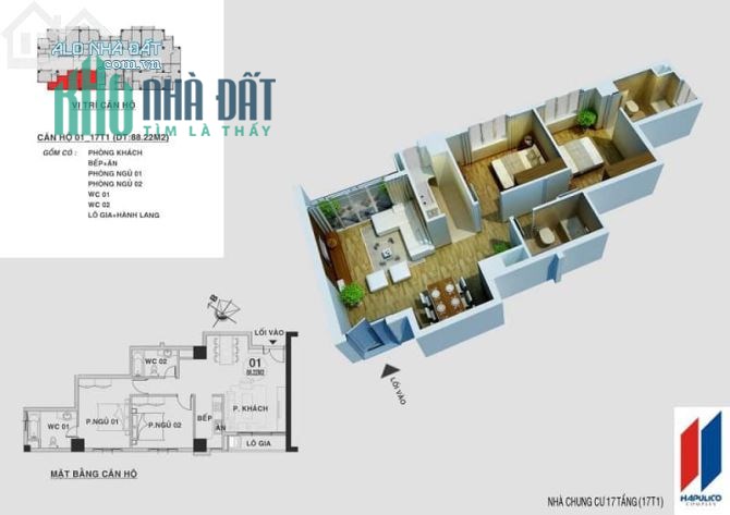 Bán căn góc 89m2X2PN Chung Cư HAPULICO 17T1 Vũ Trọng Phụng- Sẵn sổ- Full Đồ- Giá 4,05 tỷ
