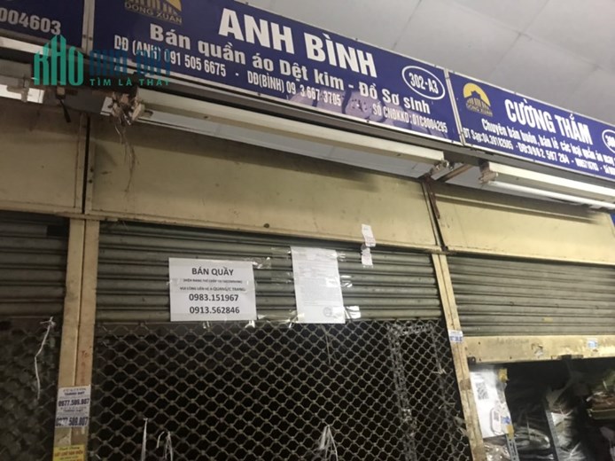 Bán quầy tại chợ Đồng Xuân, Hoàn Kiếm