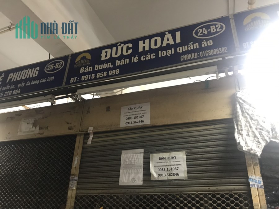 Bán quầy tại chợ Đồng Xuân, Hoàn Kiếm