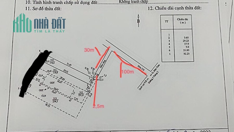 Bán nhà cấp 4 ngay TT CẦN THƠ, 102,2m2 chỉ 1.45 tỷ. LH:0799535323.