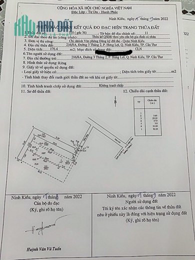 Bán nhà cấp 4 ngay TT CẦN THƠ, 102,2m2 chỉ 1.45 tỷ. LH:0799535323.