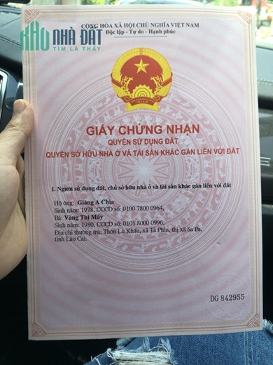 CẮT LỖ đất nền Sapa, sẵn thổ cư tại Tả Phìn, Sa pa