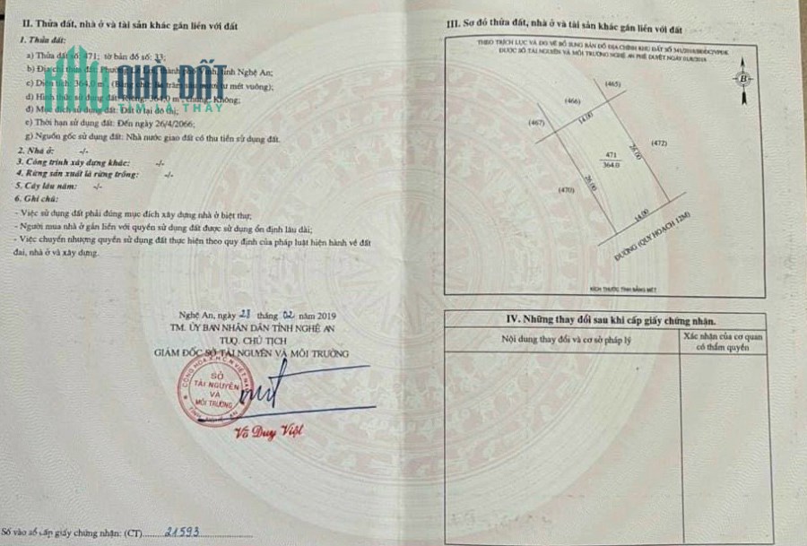 Cắt lỗ Bán lô 364m2 đất Biệt thự dự án Nam Lê Lợi, giá hiện tại rẻ nhất khu