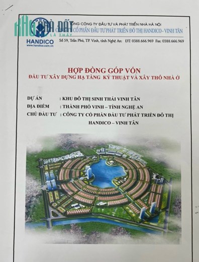 Chuyên Bán Dự án Handico, Khu đô thị sinh thái Vinh Tân, đường Lê Mao kéo dài