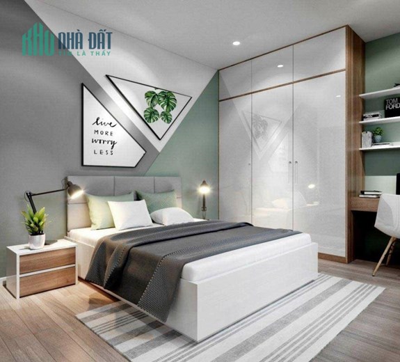 Căn nhà FPT đẹp, rộng rãi với 3 phòng ngủ được trang bị đầy đủ nội thất