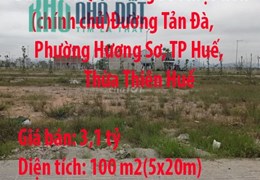Bán đất KQH Hương Sơ 100m2 mặt tiền đường Tản Đà (chính chủ)Đường Tản Đà, Phường Hương Sơ, Thành