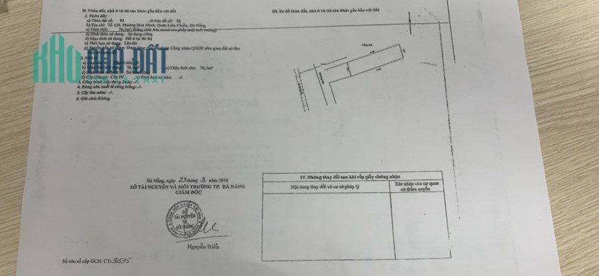 Chính chủ bán đất hai mặt tiền tặng nhà cấp 4 đường Hồ Bá Ôn, Liên Chiểu, Đà Nẵng, giá 6,3 tỷ