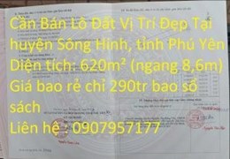 Cần Bán Lô Đất Vị Trí Đẹp Tại huyện Sông Hinh, tỉnh Phú Yên