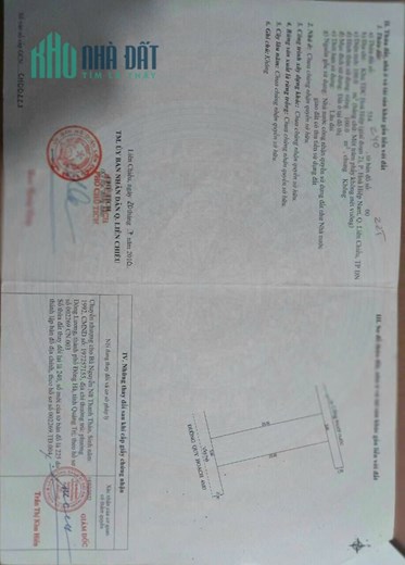 Bán đất mặt tiền Vũ Huy Tấn