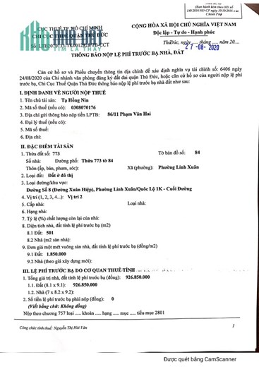 chính chủ cần bán lô đất đường số 8 , phường Linh Xuân , Quận Thủ Đức ,501m2 ,70,5 tỷ