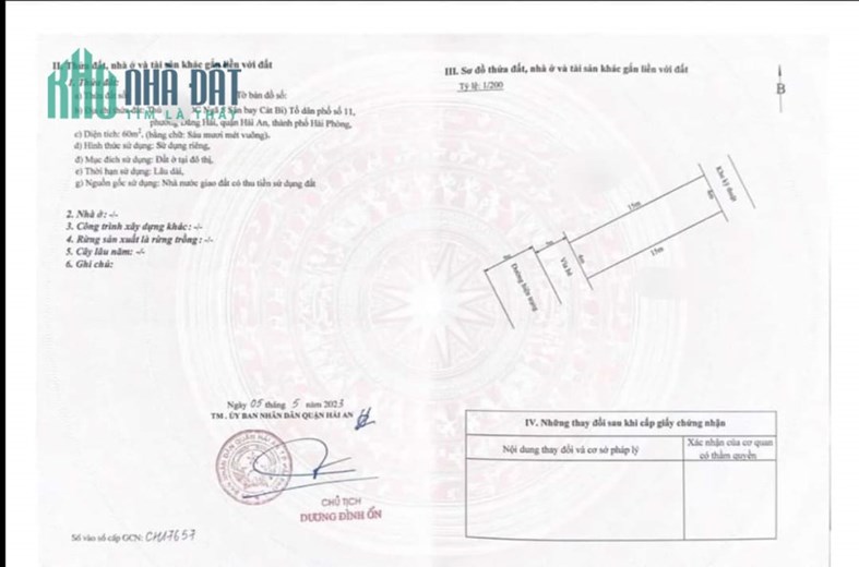 Bán đất mặt đường lô 11 Lê Hồng Phong, diện tích 60m, GIÁ 63 tr/m giá đầu tư