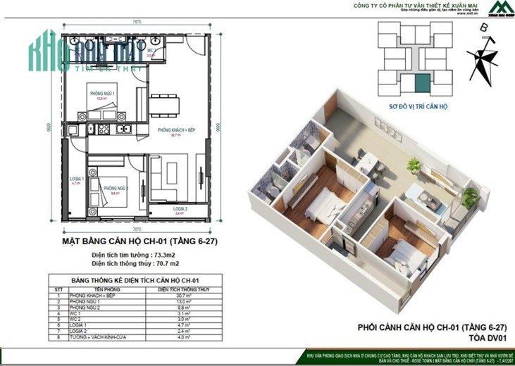 Còn 2 căn giá rẻ nhất dự án chỉ 1,78 tỷ căn 2PN trung tâm Q.Hoàng Mai, quý III xách vali về ở.